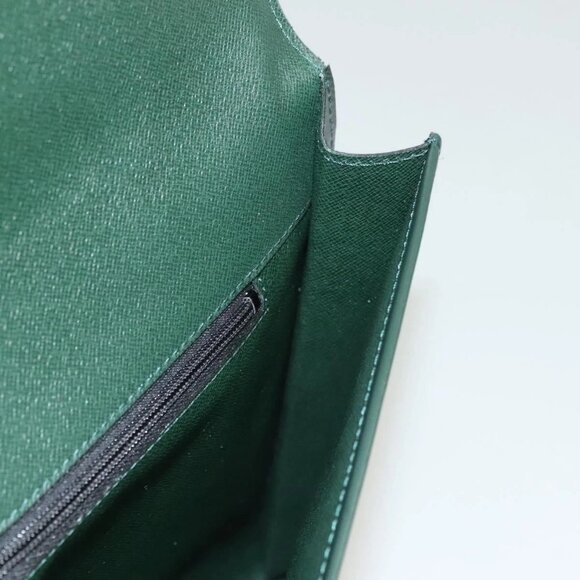 LOUIS VUITTON Taiga Leather Volga Briefcase Epicea LV Auth - Picture 8 of 16